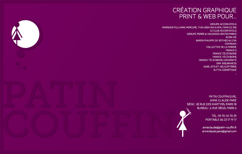 Patin Couffin - Création graphique print et web Paris